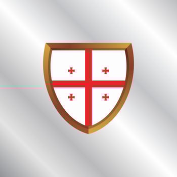 Illustration of Georgia flag Template vector