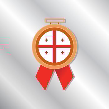 Illustration of Georgia flag Template vector