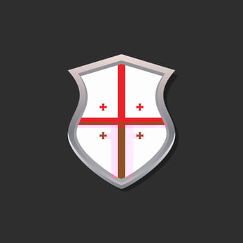 Illustration of Georgia flag Template vector