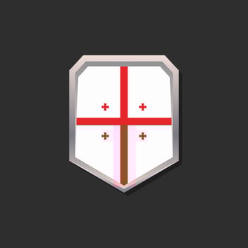 Illustration of Georgia flag Template vector