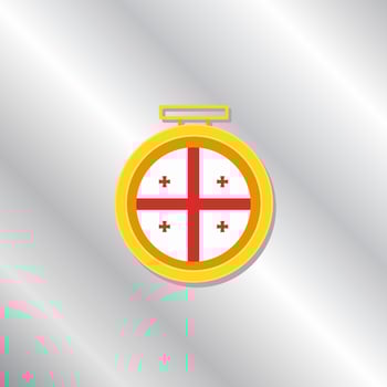 Illustration of Georgia flag Template vector