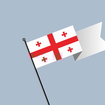 Illustration of Georgia flag Template vector