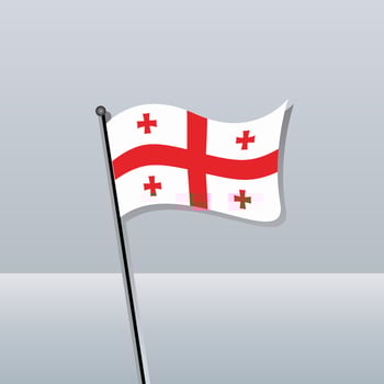 Illustration of Georgia flag Template vector