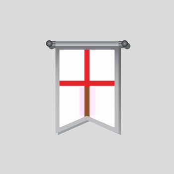 Illustration of England flag Template vector