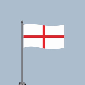 Illustration of England flag Template vector