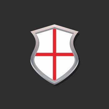 Illustration of England flag Template vector