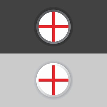 Illustration of England flag Template vector