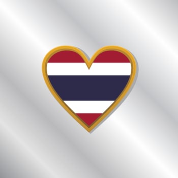 Illustration of Thailand flag Template vector