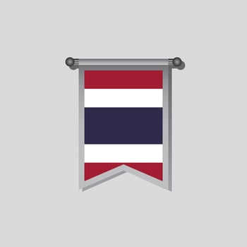 Illustration of Thailand flag Template vector
