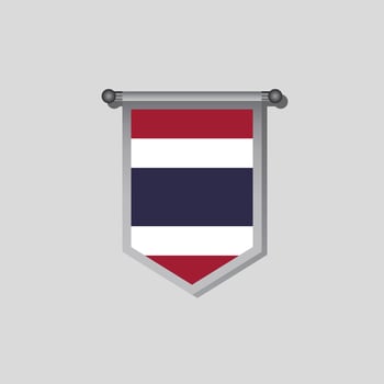 Illustration of Thailand flag Template vector