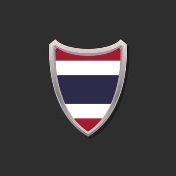 Illustration of Thailand flag Template vector