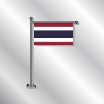 Illustration of Thailand flag Template vector
