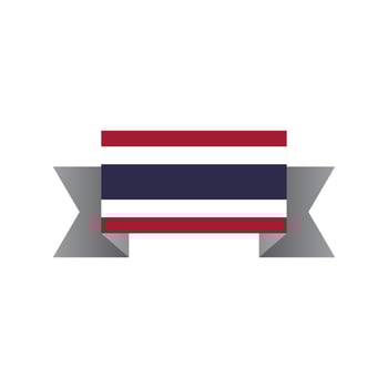 Illustration of Thailand flag Template vector