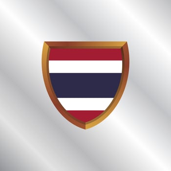 Illustration of Thailand flag Template vector