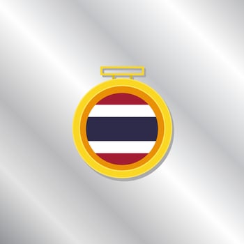 Illustration of Thailand flag Template vector