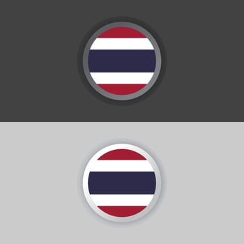 Illustration of Thailand flag Template vector