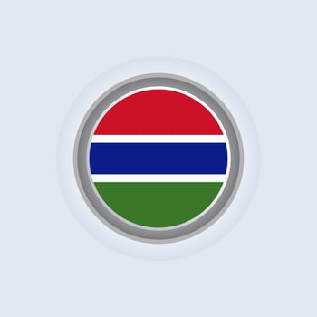 Illustration of Gambia flag Template vector