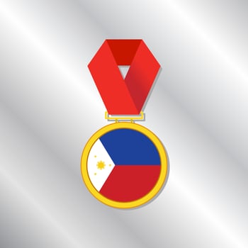 Illustration of Philippines flag Template vector