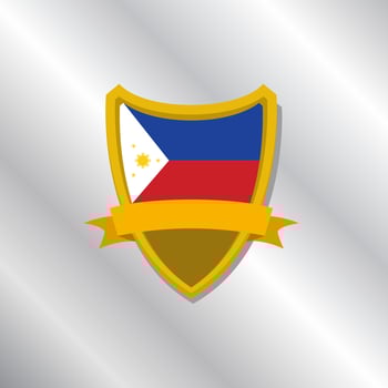 Illustration of Philippines flag Template vector