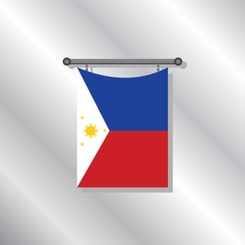 Illustration of Philippines flag Template vector