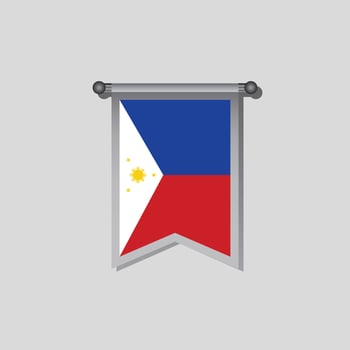 Illustration of Philippines flag Template vector