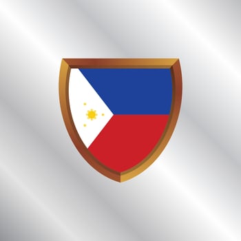 Illustration of Philippines flag Template vector