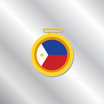 Illustration of Philippines flag Template vector
