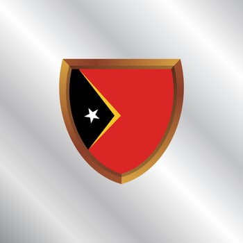 Illustration of Timor Leste flag Template vector