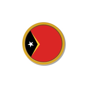 Illustration of Timor Leste flag Template vector