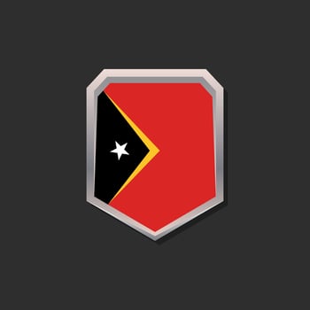 Illustration of Timor Leste flag Template vector