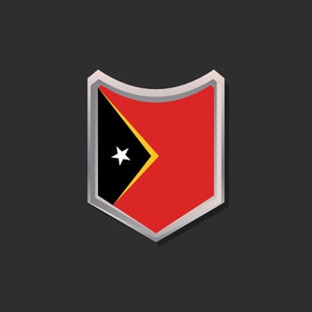 Illustration of Timor Leste flag Template vector