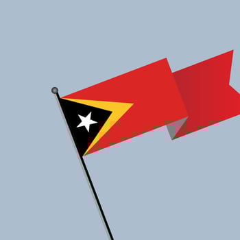 Illustration of Timor Leste flag Template vector