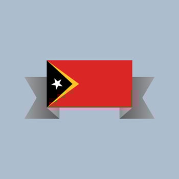 Illustration of Timor Leste flag Template vector
