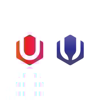 Initial letter U logo business and design icon vector