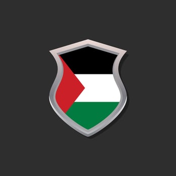 Illustration of Palestine flag Template vector