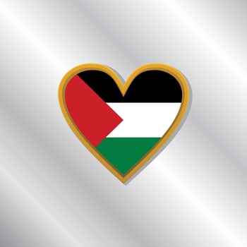 Illustration of Palestine flag Template vector