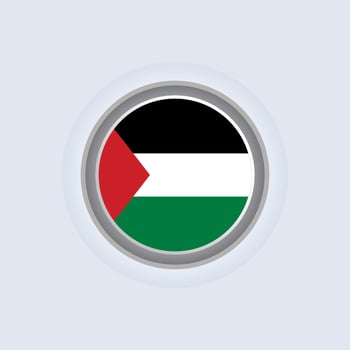Illustration of Palestine flag Template vector