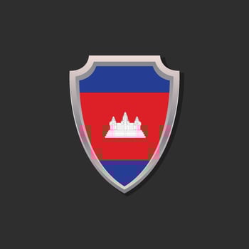 Illustration of Cambodia flag Template vector