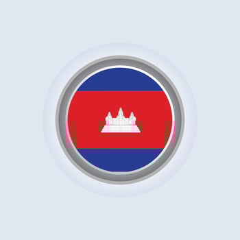 Illustration of Cambodia flag Template vector