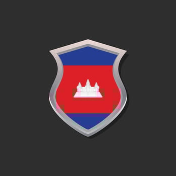 Illustration of Cambodia flag Template vector