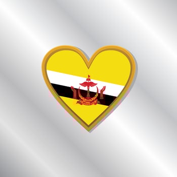 Illustration of Brunei flag Template vector