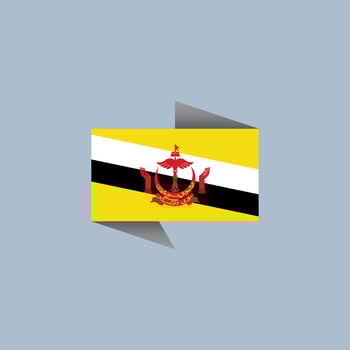 Illustration of Brunei flag Template vector