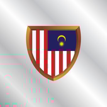 Illustration of Malaysia flag Template vector
