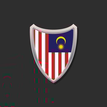 Illustration of Malaysia flag Template vector
