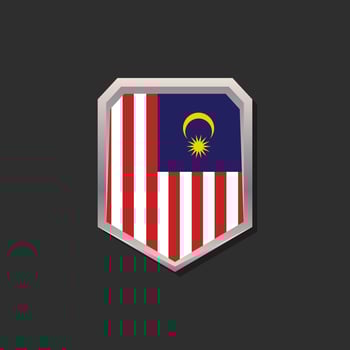 Illustration of Malaysia flag Template vector