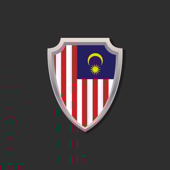 Illustration of Malaysia flag Template vector