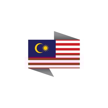 Illustration of Malaysia flag Template vector
