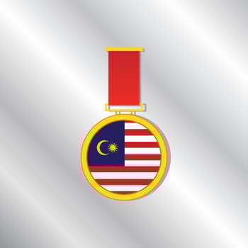 Illustration of Malaysia flag Template vector