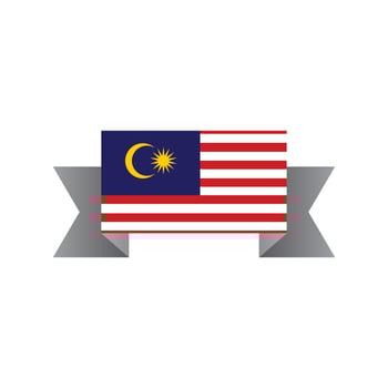 Illustration of Malaysia flag Template vector