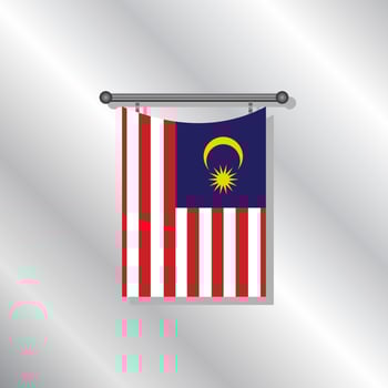 Illustration of Malaysia flag Template vector